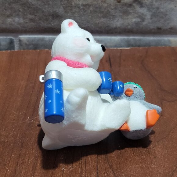 Hallmark Christmas Ornament Cold Day Warm Friends 2008 Snowball & Tuxedo - Picture 6 of 12